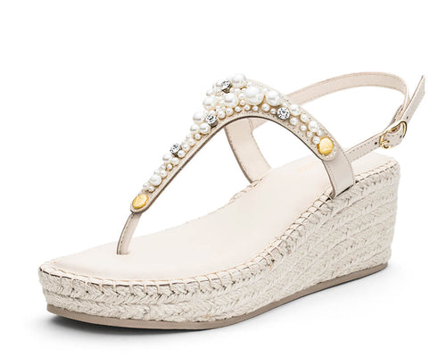 Precious Pearl - Wedge Bast Mid Crema TS