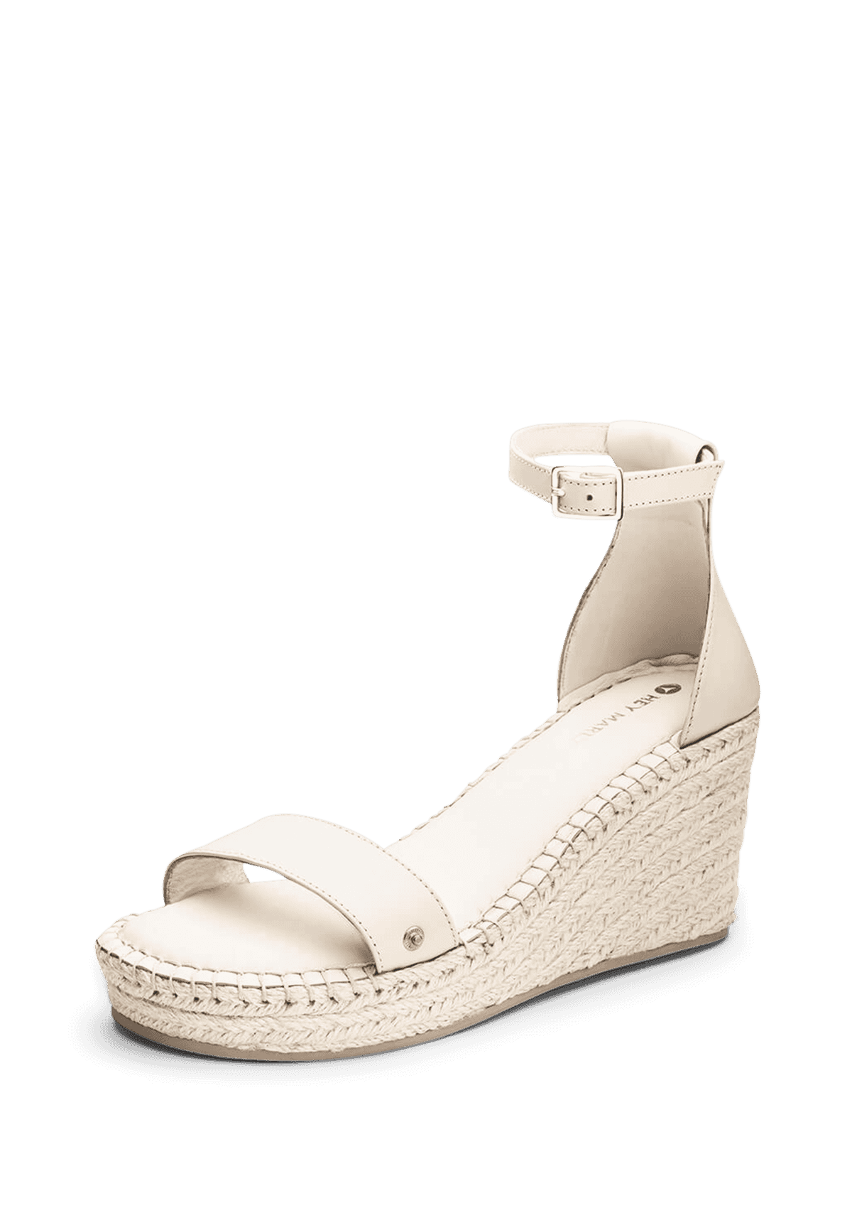 Wedge Bast High - Crema