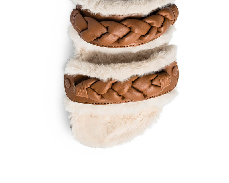 Braided PS2 - Casual Cork Fur Cognac PS2