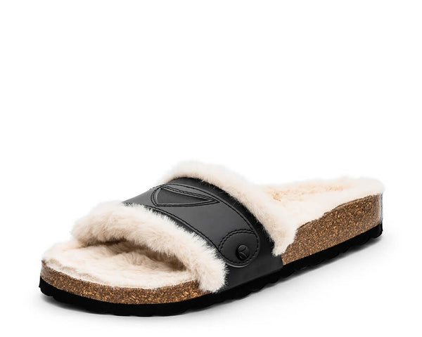 Plain Penny - Casual Cork Fur Black PS1