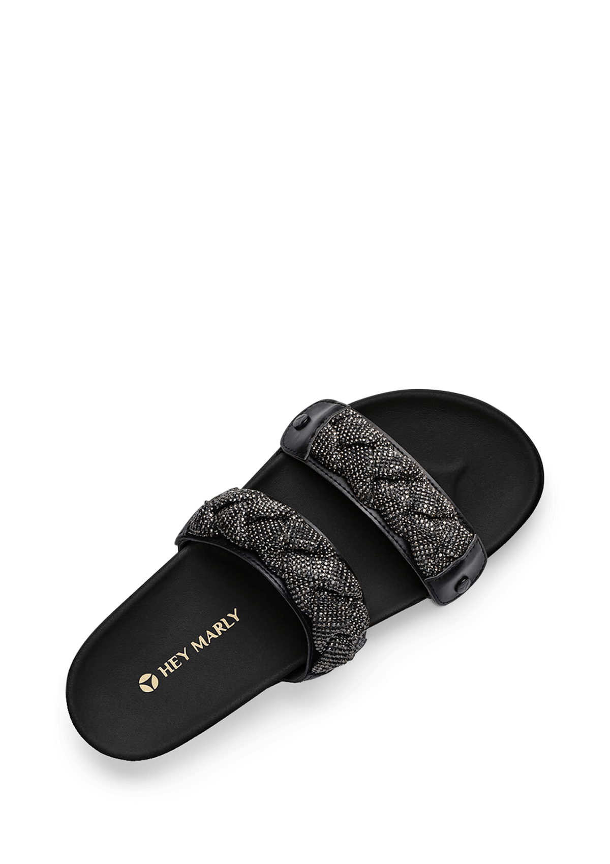 Braided Glitter - Casual Clean Black