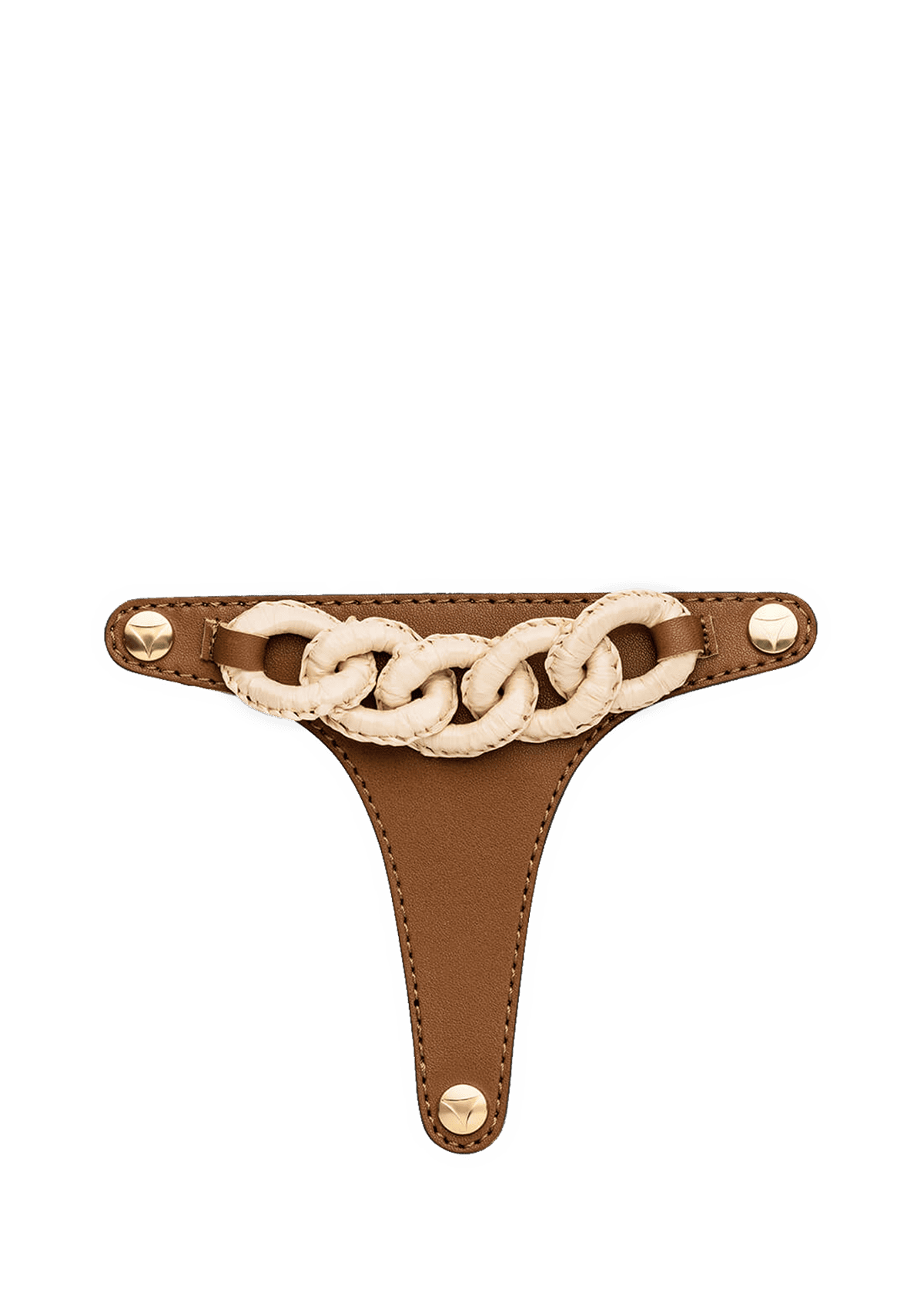 Raffia Chain - Cognac