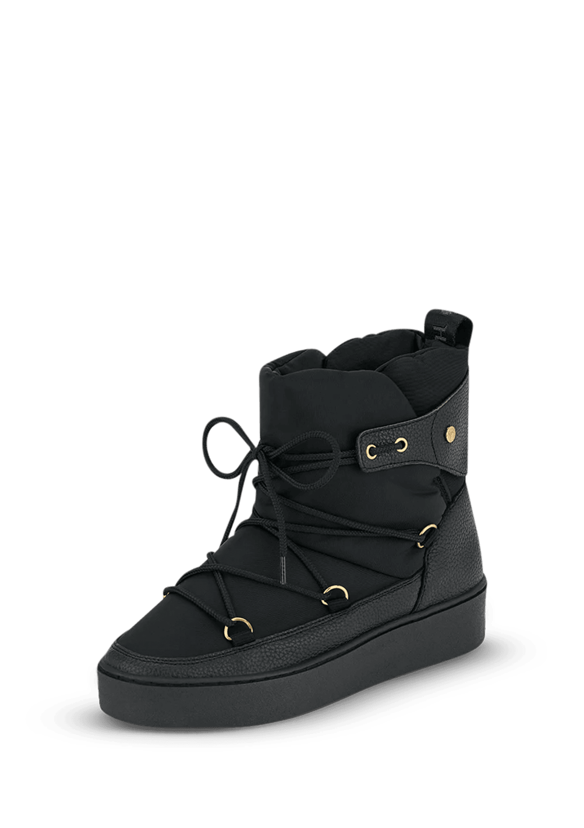 Cozy Lace Up - Black