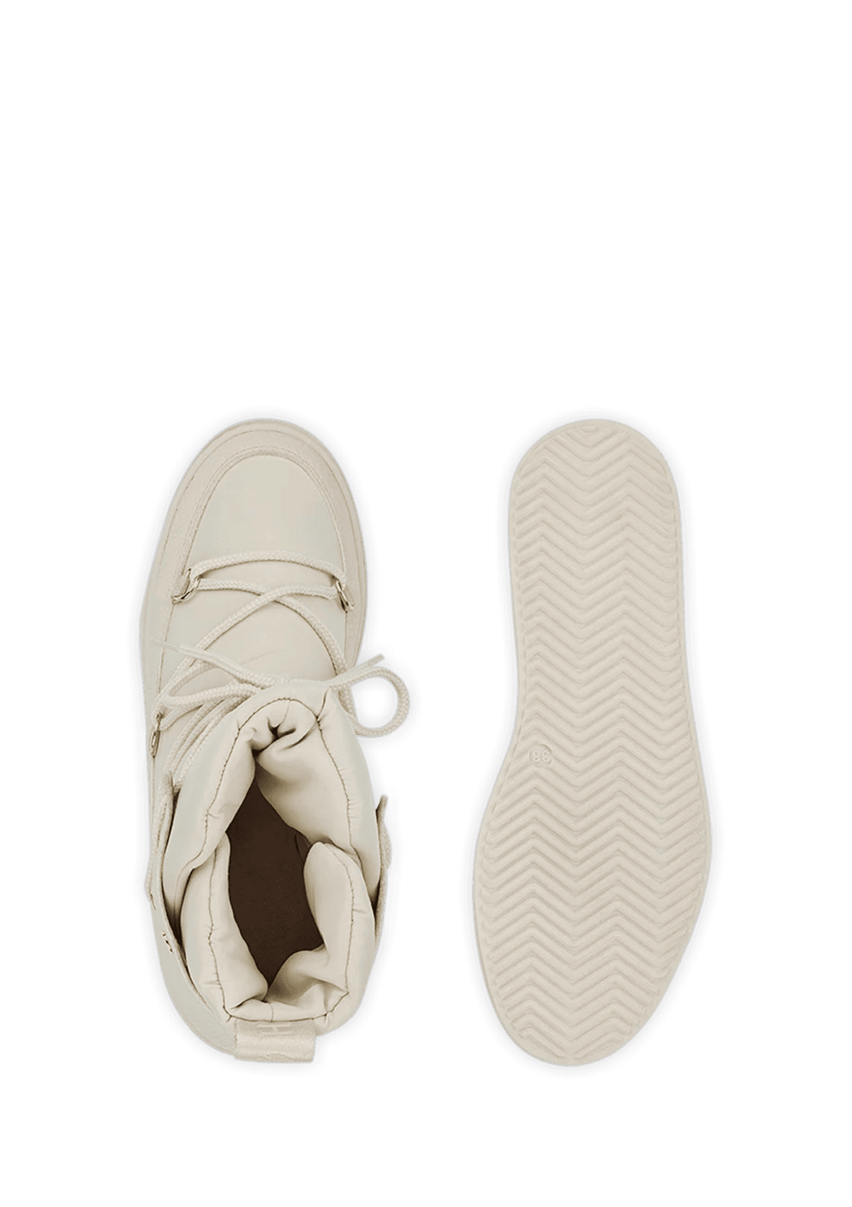 Cozy Lace Up - Crema