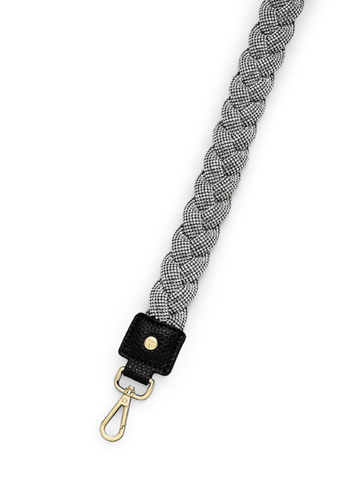 Braided Glitter Strap - Black