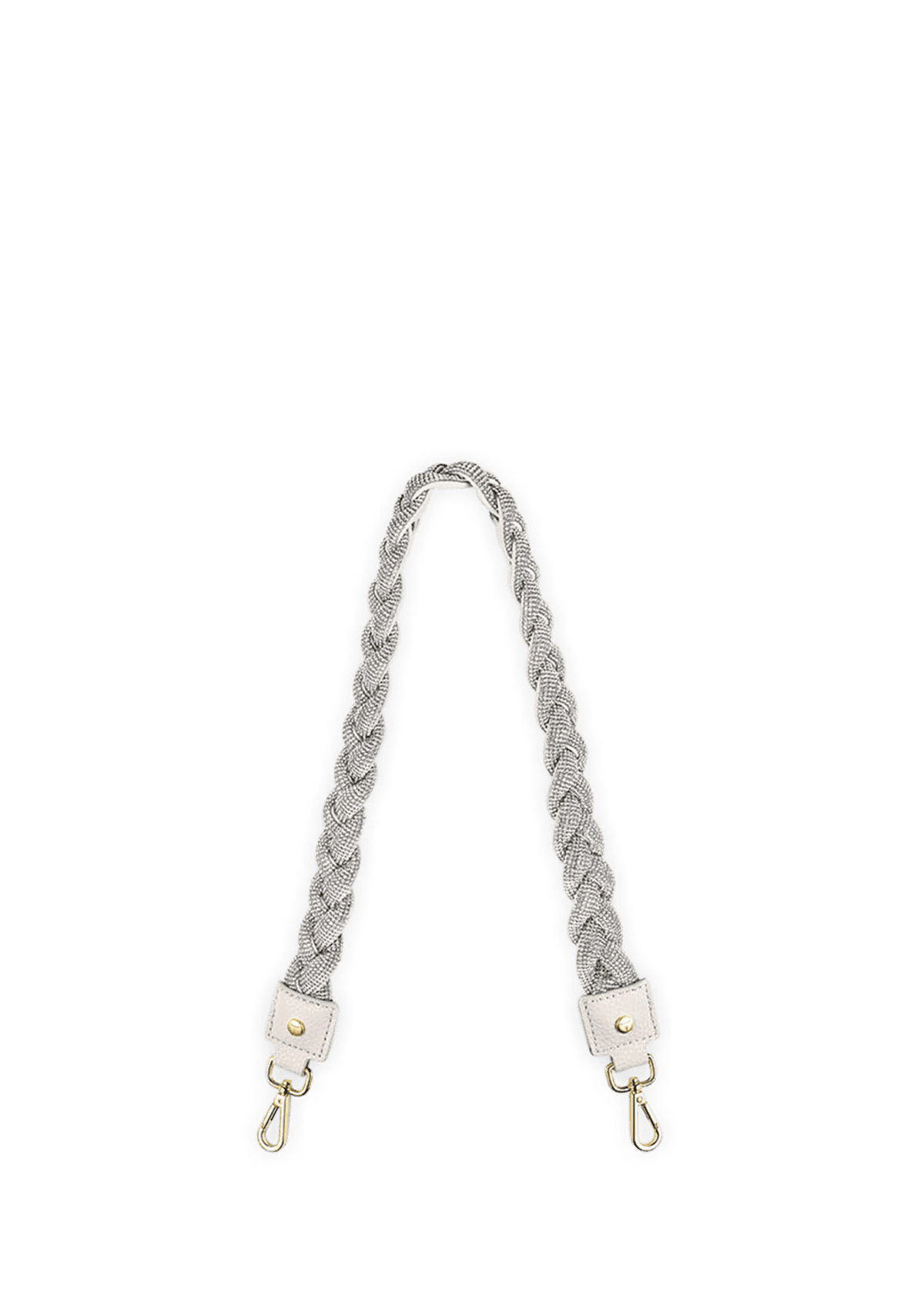 Braided Glitter Strap - Crema