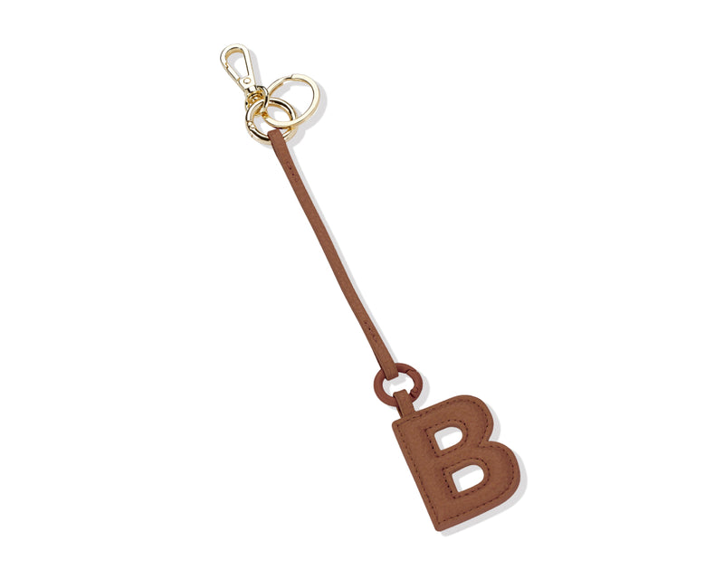 Bag Tag Letter - Cognac