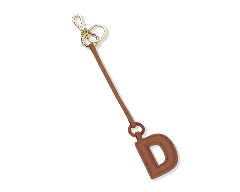 Bag Tag Letter - Cognac