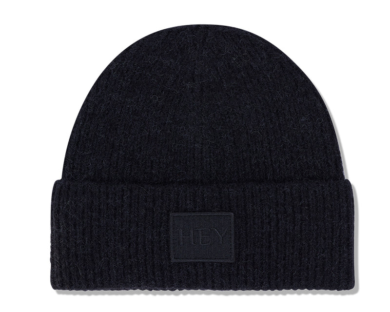 Hey Beanie & Cozy Scarf - Black / Black