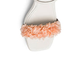 Soft Flower - Block Heel Mid Crema PS1