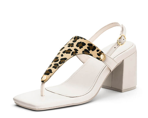 Animal Print - Block Heel Mid Crema TS