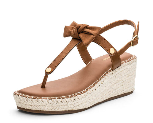 Pretty Loop - Wedge Bast Mid Cognac TS