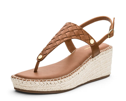 Urban Twist - Wedge Bast Mid Cognac TS