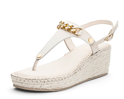 Gold Chain - Wedge Bast Mid Crema TS