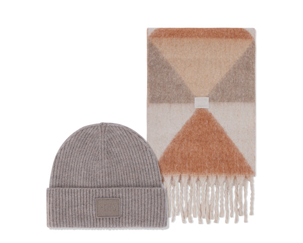 Hey Beanie & Cozy Scarf - Mocha / Crema